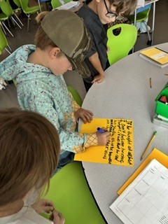 This week, students in Mrs. Connelly’s ELA class teamed up in grammar groups to spot subject-verb agreement and pronouns! 