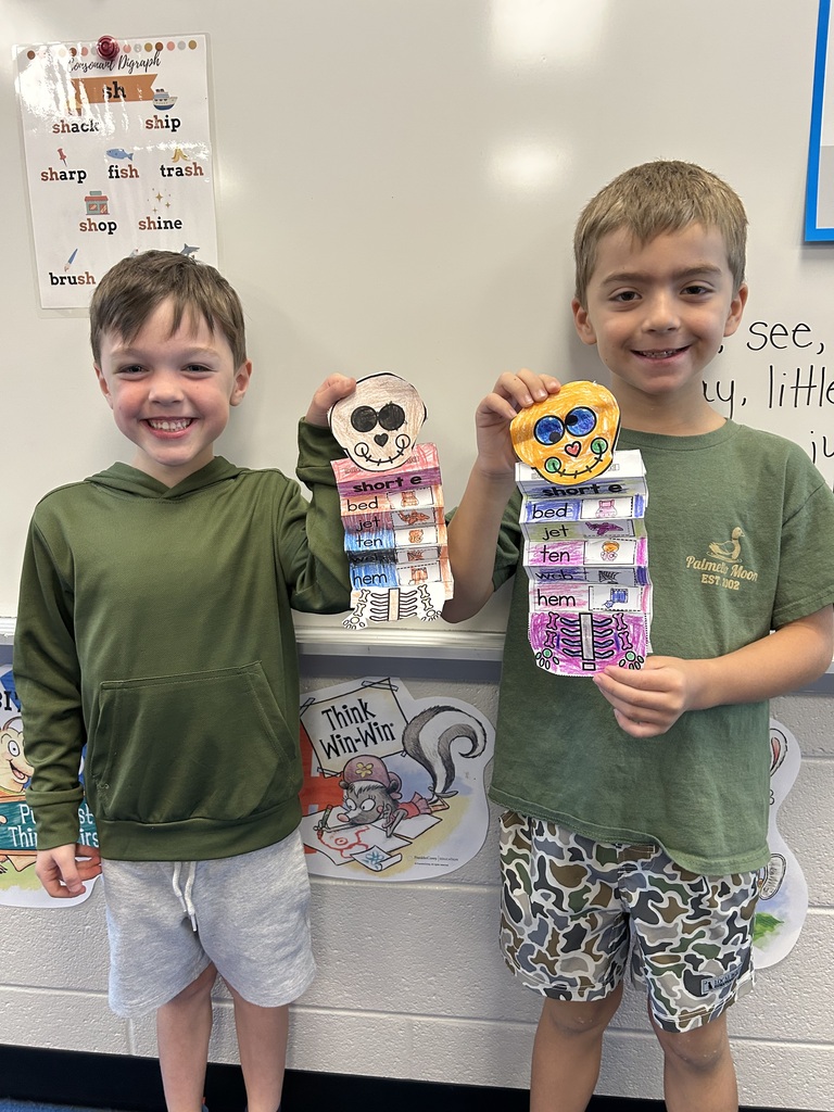 Students practiced reading short vowel words, matched them to the correct pictures, and then added their own creative touches to their boo-tiful characters.