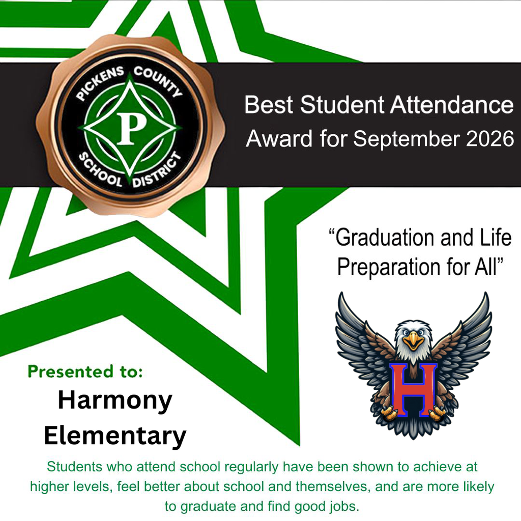 Best Student Attendance September Harmony Elementary