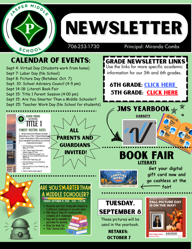 August 2026-2027 Newsletter