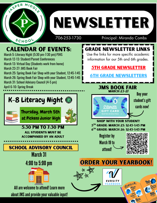 JMS March Newsletter