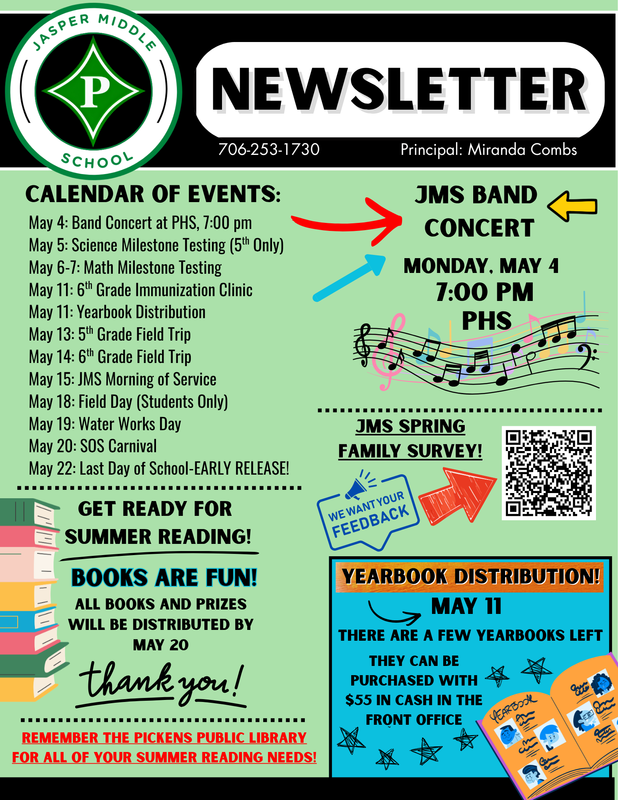 JMS May Newsletter
