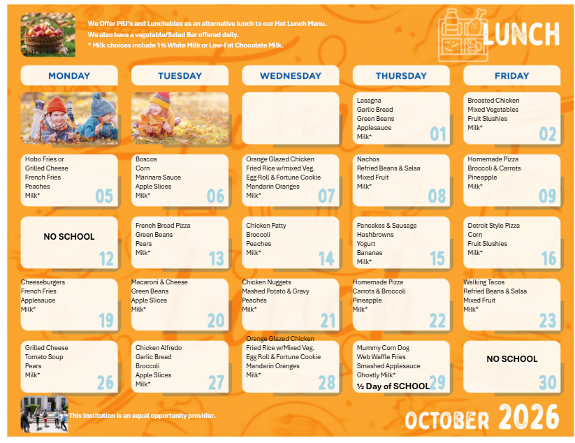 lunch menu