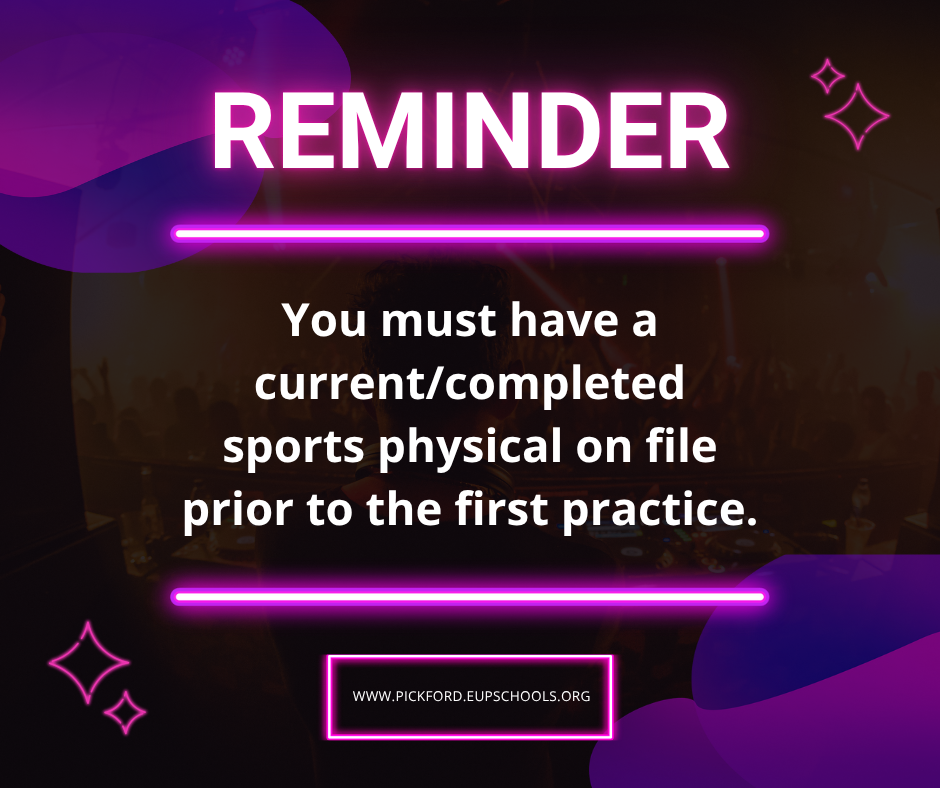 Sports Physical Reminder
