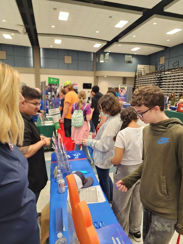 Students from Legget ISD at career fair