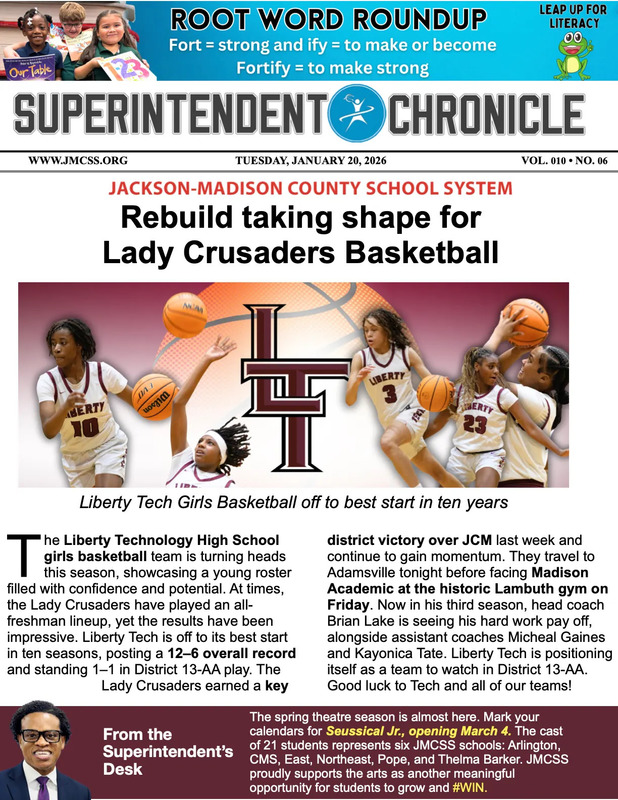  Superintendent Chronicle, January 20, 2026