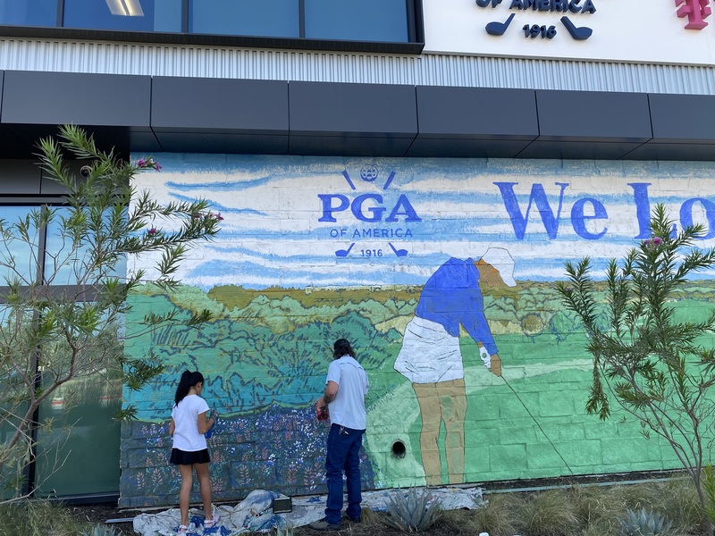 Student’s Artistic Vision Comes to Life at PGA Headquarters