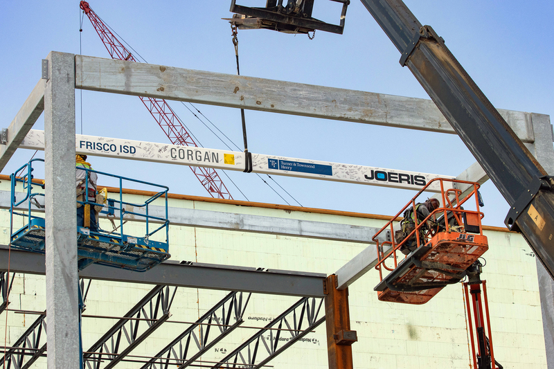 Frisco ISD Celebrates VPAC With Topping-Off Ceremony