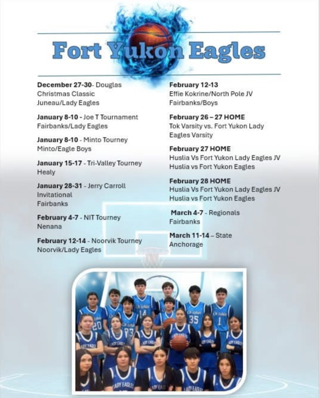 Fort Yukon Eagles basketball schedule