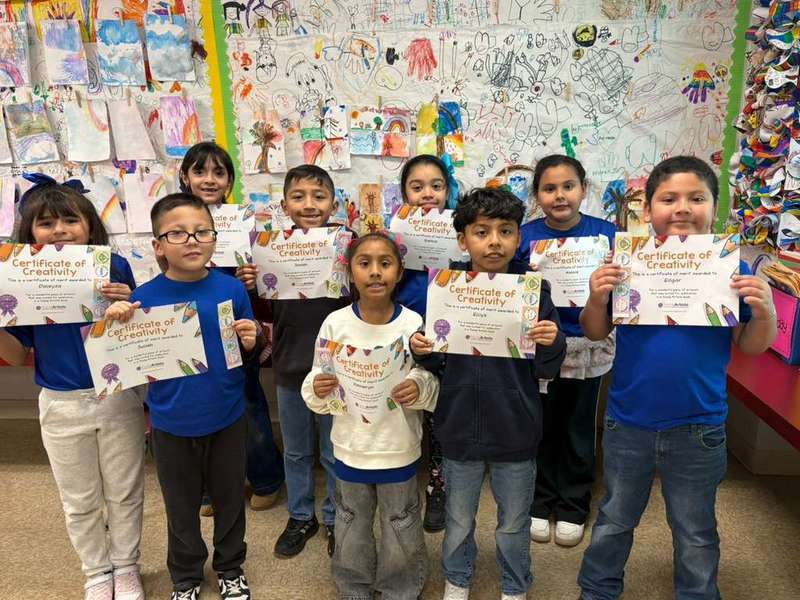 A.M. Ochoa Students with award