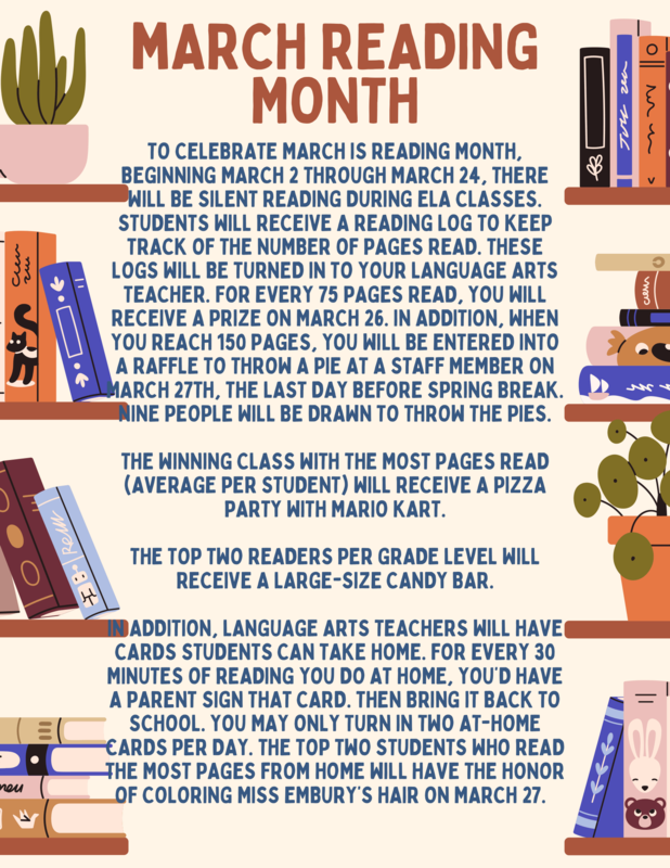 reading month more info