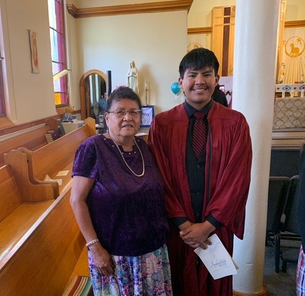 Grant Meyers and his grandma