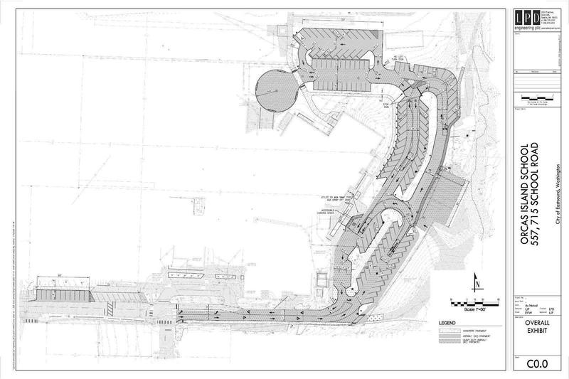 A blueprint of the new parking lot