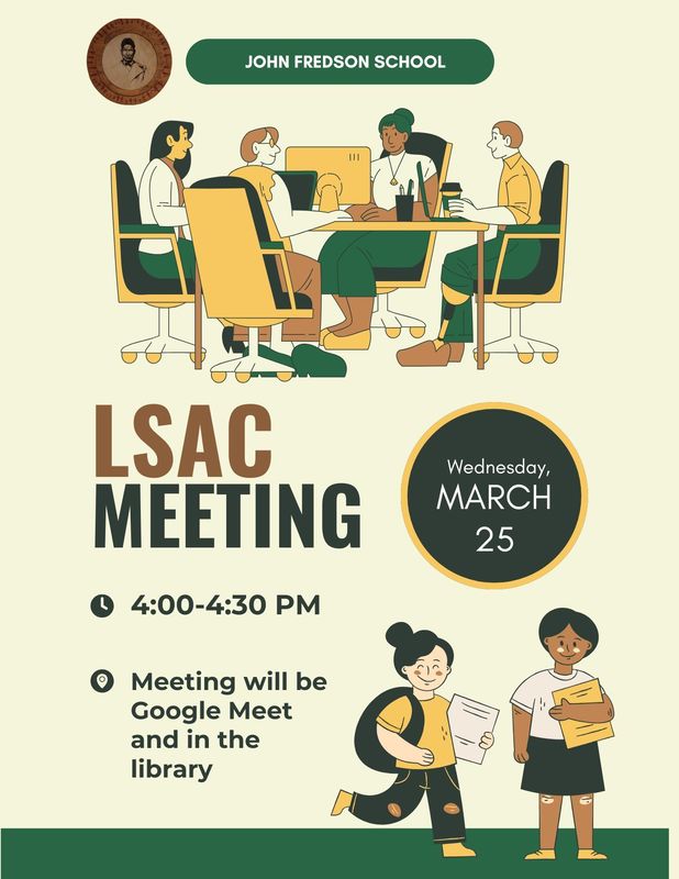 John Fredson LSAC Flyer Meeting is March 25 4PM