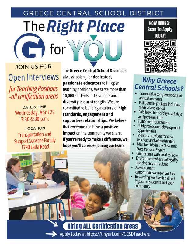 Teacher Hiring Event Open Interviews