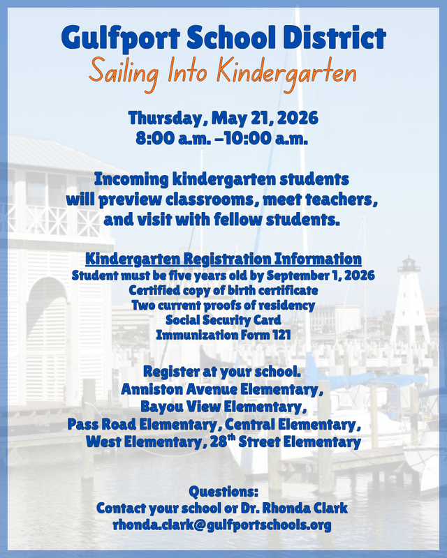 Kindergarten Preview Day May 21 8am-10am
