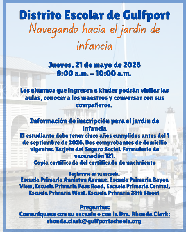 Kindergarten Preview Day May 21 8am-10am