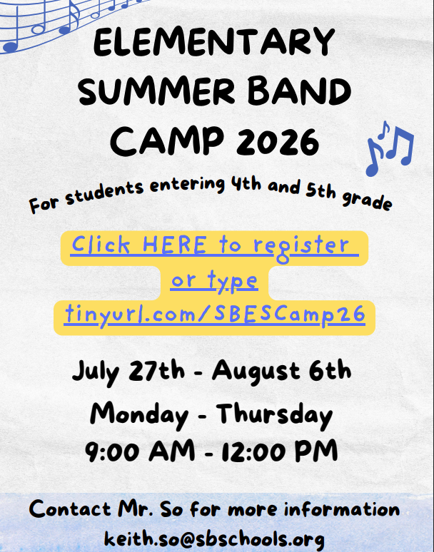 Elementary Summer Band Camp