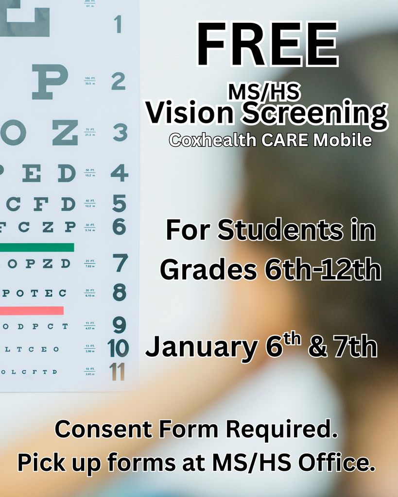 vision screening jan 6-7th