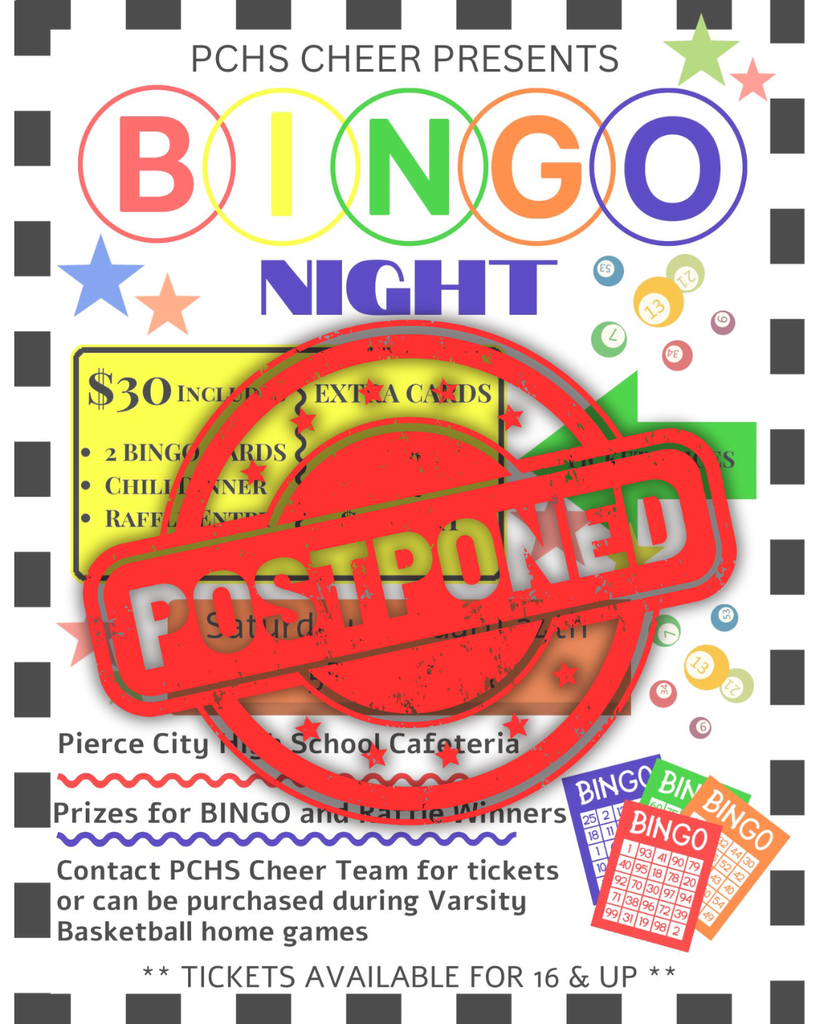 bingo postponed