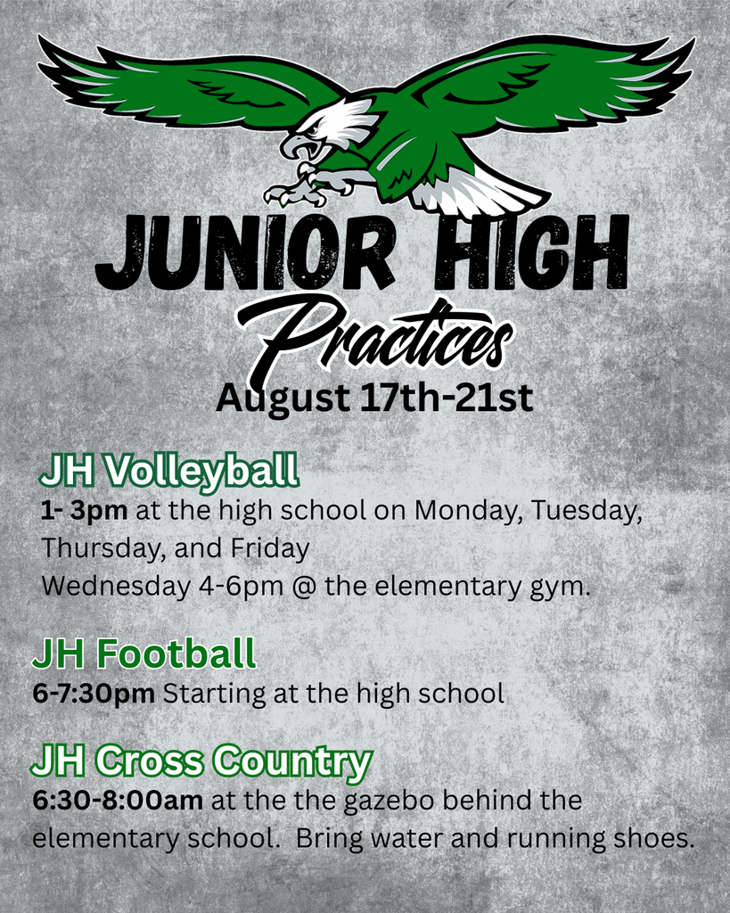 junior high practice schedule