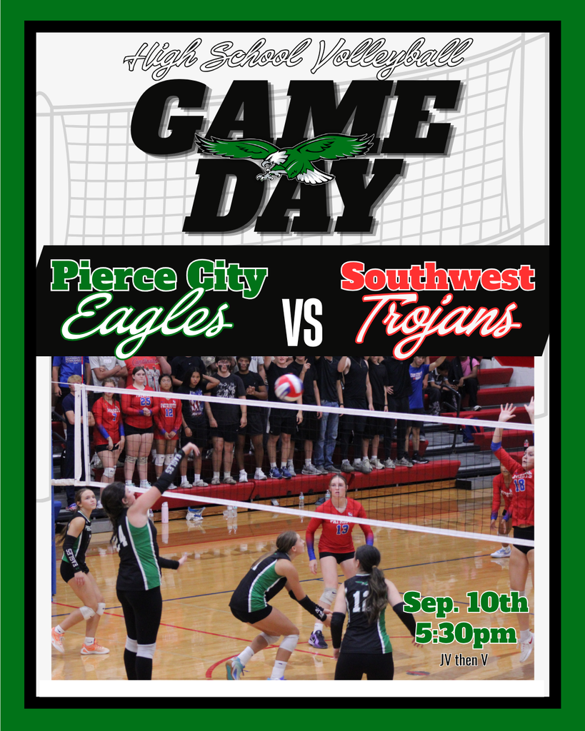 game day graphic of volleyball players