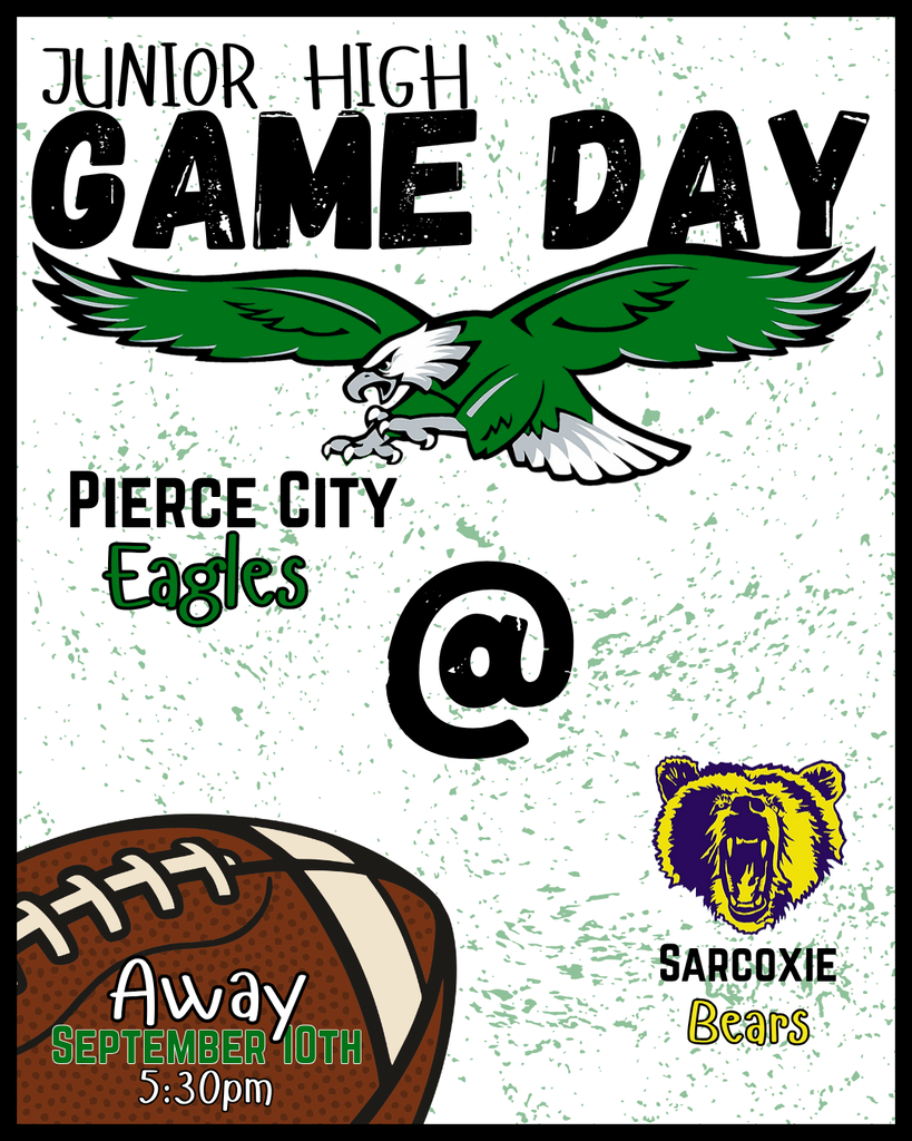 game day graphic with eagle and football