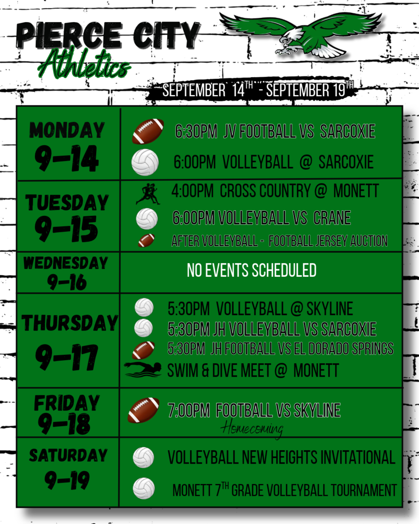 Weekly events