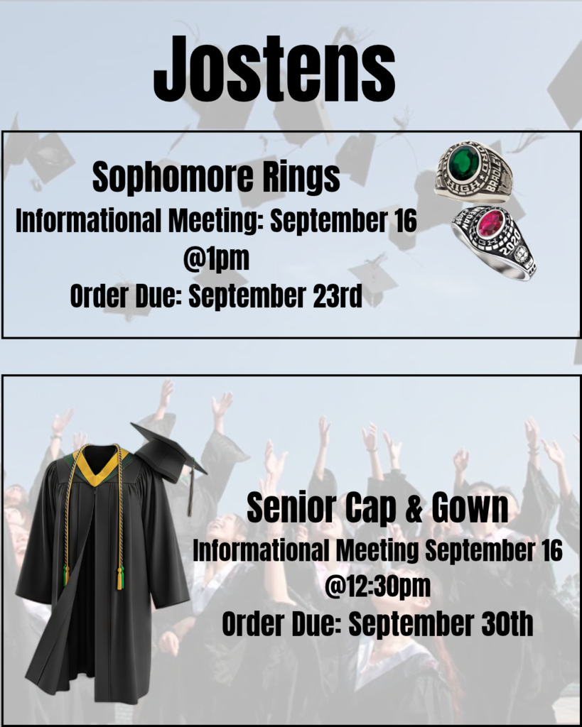 image with class rings and caps and gowns