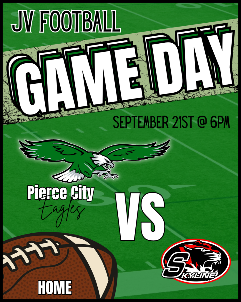 game day graphic with football