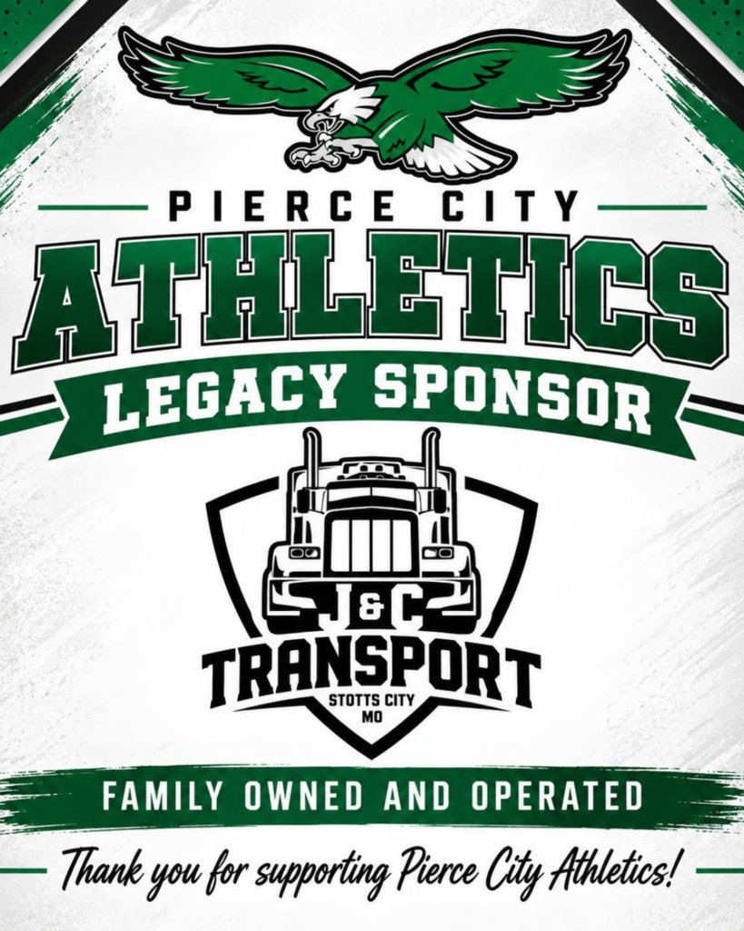 legacy sponsor graphic with semi truck in the middle with J&C Transport