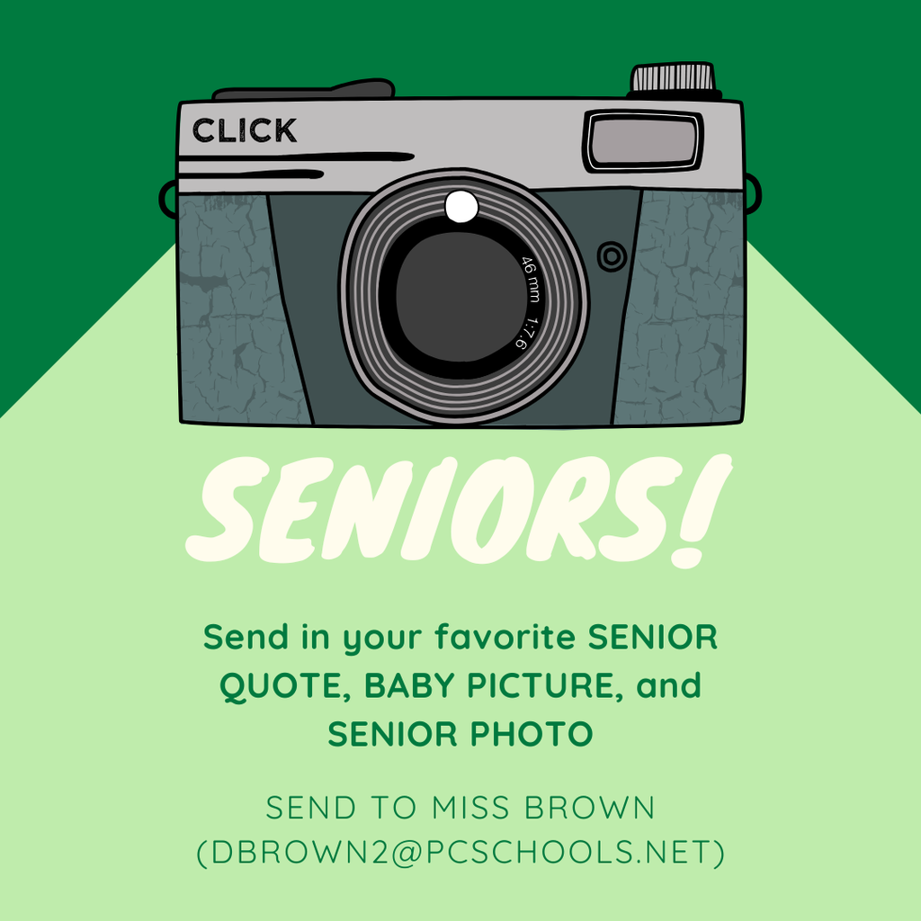 green graphic with camera