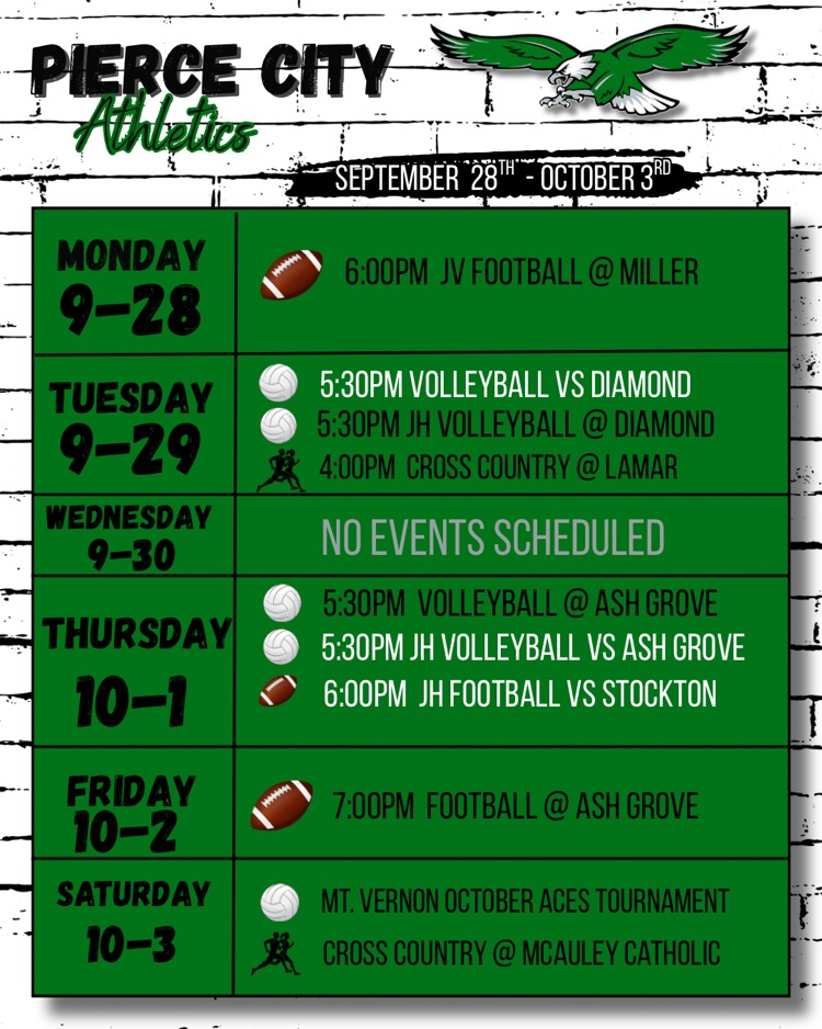 schedule of events