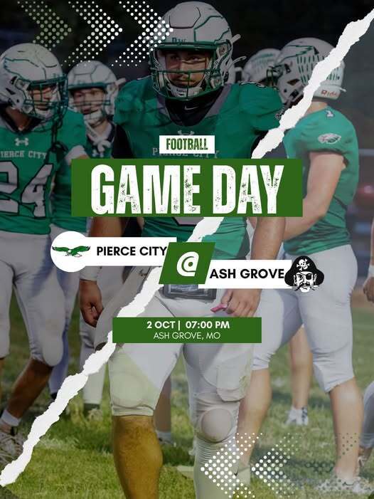 game day graphic with football player walking