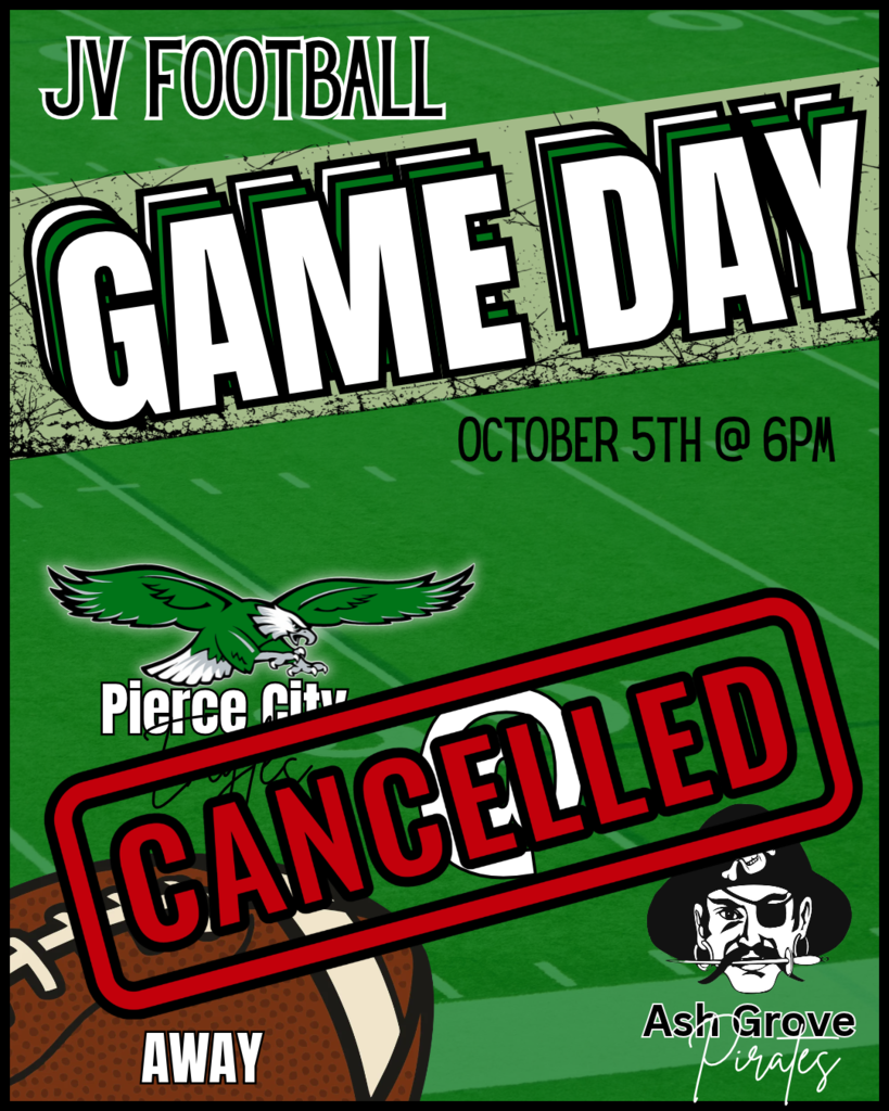 game day graphic with flying eagle, pirate, and football