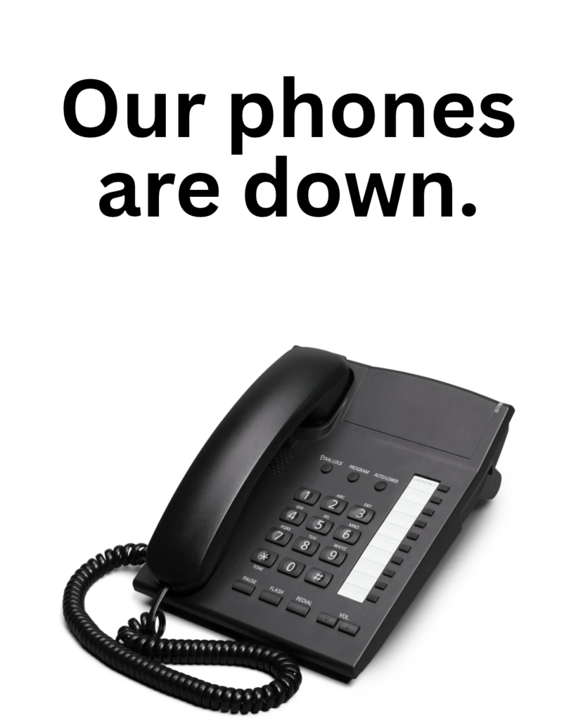 picture of black telephone