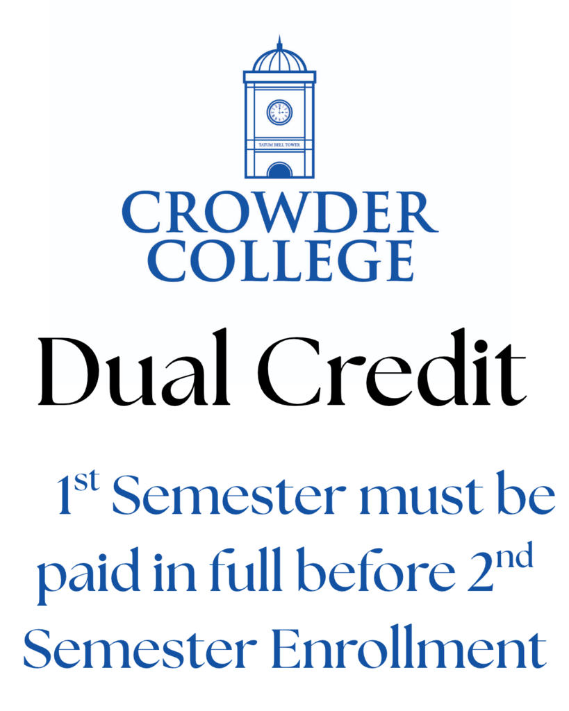 crowder college blue symbol of clock tower
