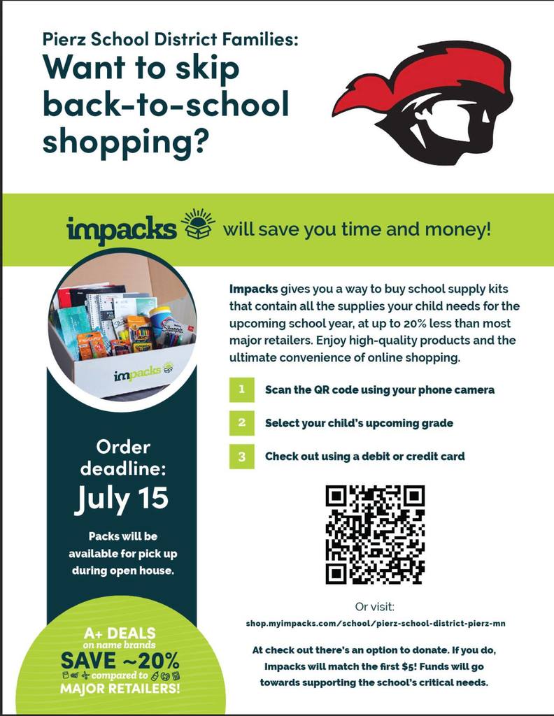 Impacks Flyer. Please reach the main office to register.