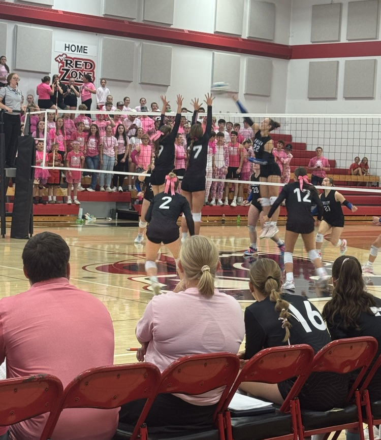 volleyball players blocking