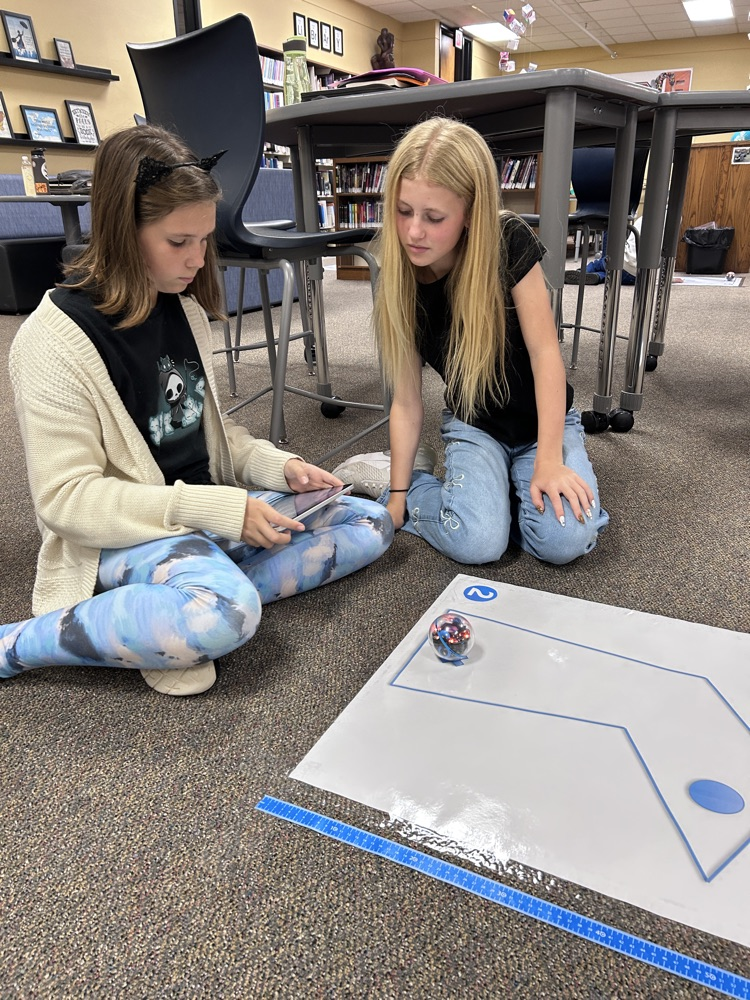 Students with sphero