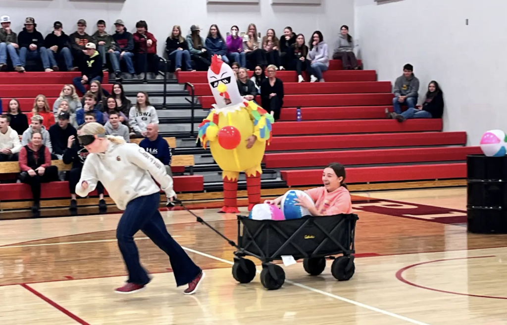 chicken wagon race 3 pep fest
