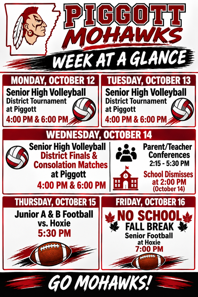 Week at a glance October 12-17