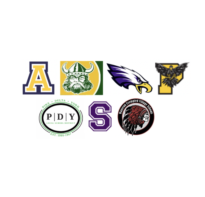 7 logos of Fulton County schools