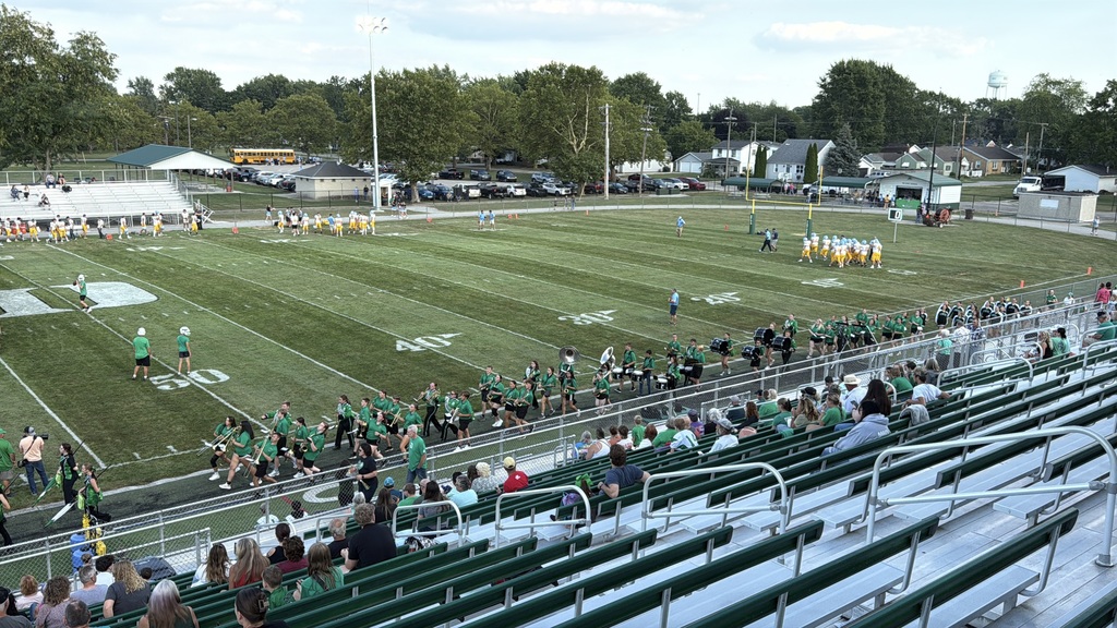 Band marching into the stadium