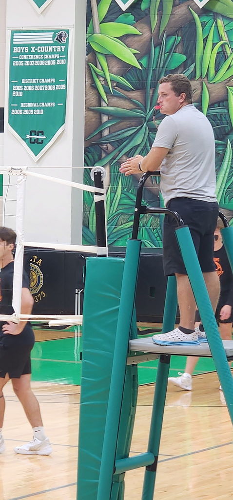 man reffing a game