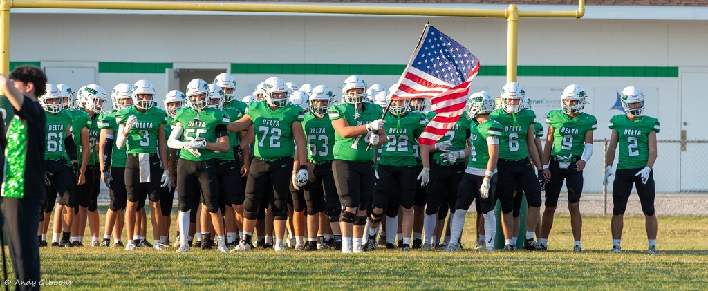 Football players on the field