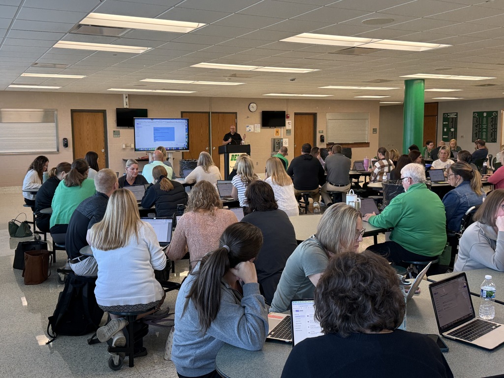 Presenter presenting to staff