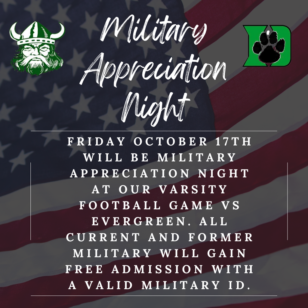 Military appreciation night flyer
