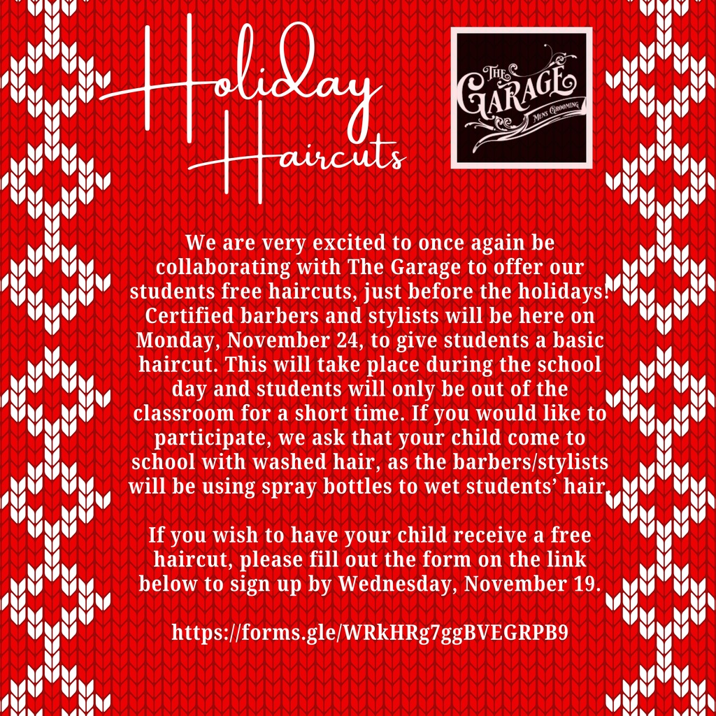 Holiday Hair Cuts Flyer