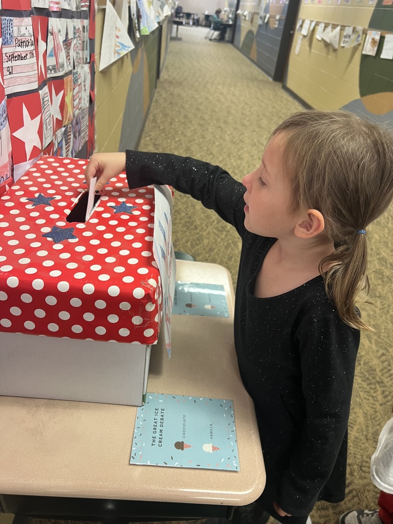 Student voting on ice cream flavors